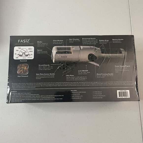 Fasiz Cordless Split End Hair Trimmer, Silver - Picture 9 of 12